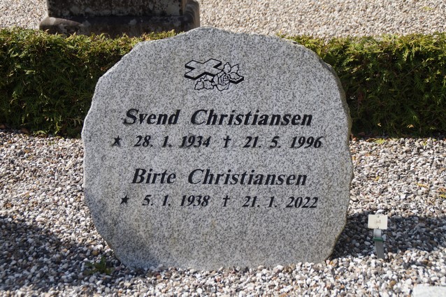 Billede af gravsten på Frederiks Kirkegård