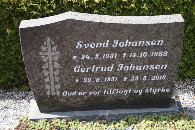 Billede af gravsten på Frederiks Kirkegård